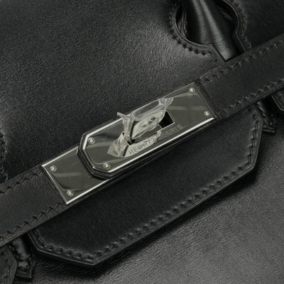HERMES HERMES Haut a courroies 32 Haut a courroies 32 Bag, Tote Bag, Box Calf, Noir, Black, Silver
