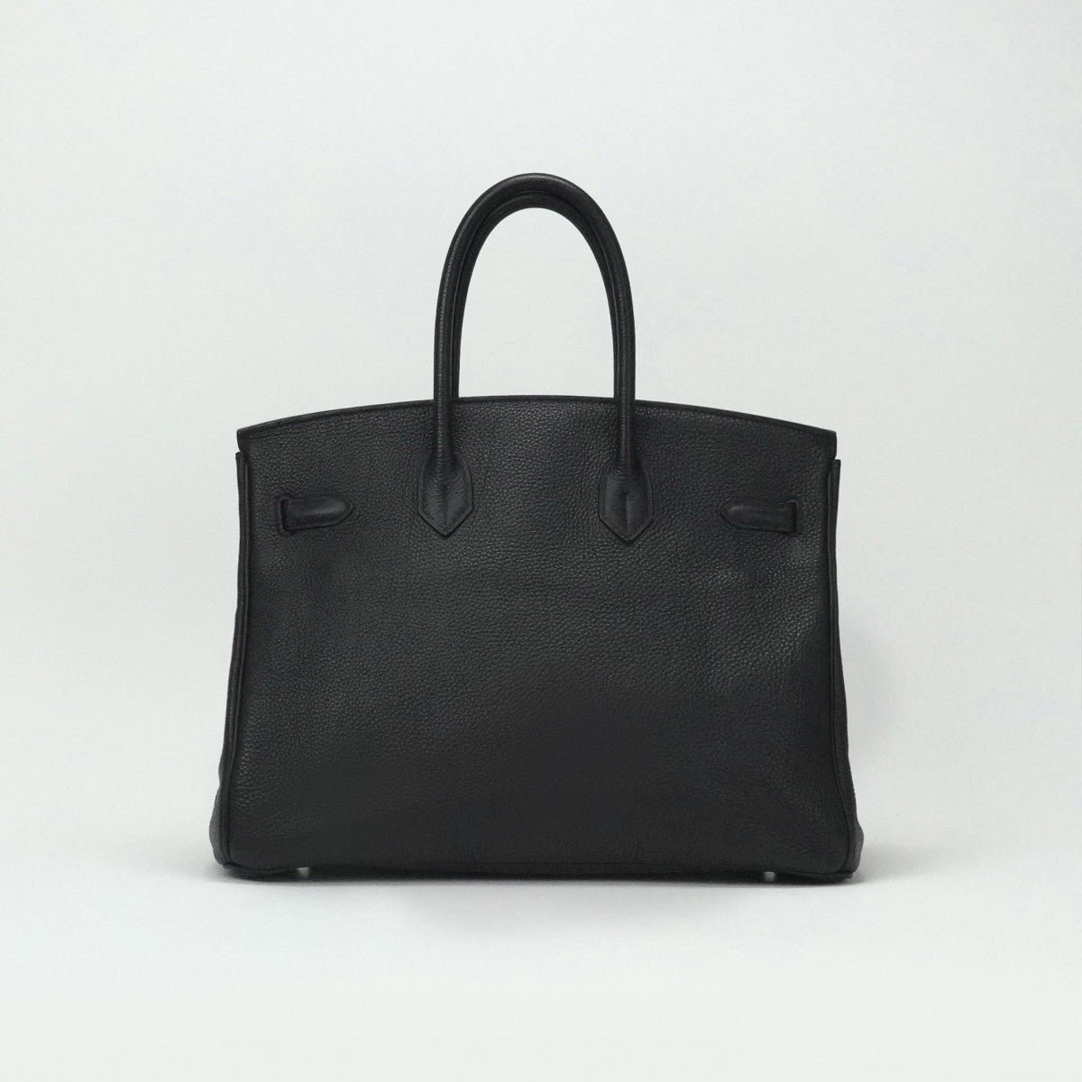 HERMES 爱马仕 Birkin 35 Birkin 35 手提袋多哥黑色银色硬件