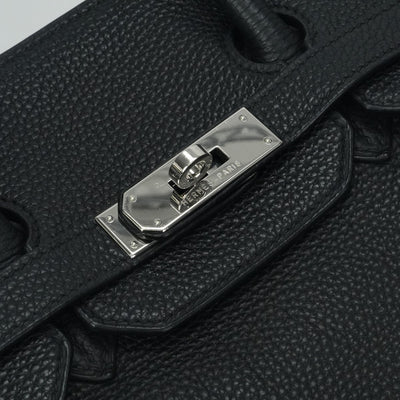 HERMES 爱马仕 Birkin 35 Birkin 35 手提袋多哥黑色银色硬件