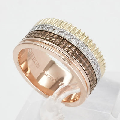 BOUCHERON Boucheron Quatre经典钻石戒指 Large 牛经典钻石 Large Quatre Classic Ring 750黄金粉红色白色金色黄金棕色黄金黄金白色金色粉红色棕色棕色PVD