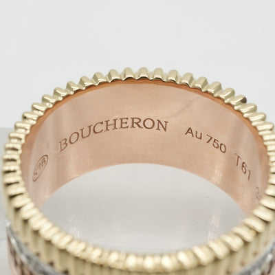 BOUCHERON Boucheron Quatre经典钻石戒指 Large 牛经典钻石 Large Quatre Classic Ring 750黄金粉红色白色金色黄金棕色黄金黄金白色金色粉红色棕色棕色PVD