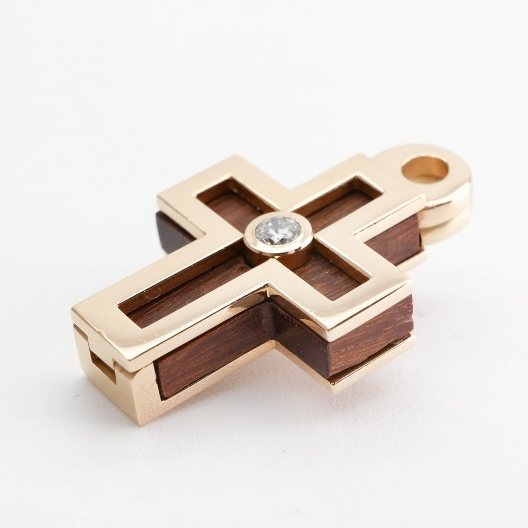 エルメス HERMES クロス クロス ネックレス ペンダント チョーカー 750