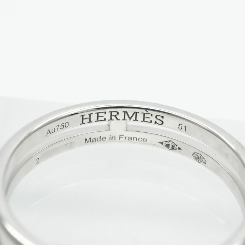 エルメス HERMES ウェディングリング アリアンヌ リング 指輪 750WG
