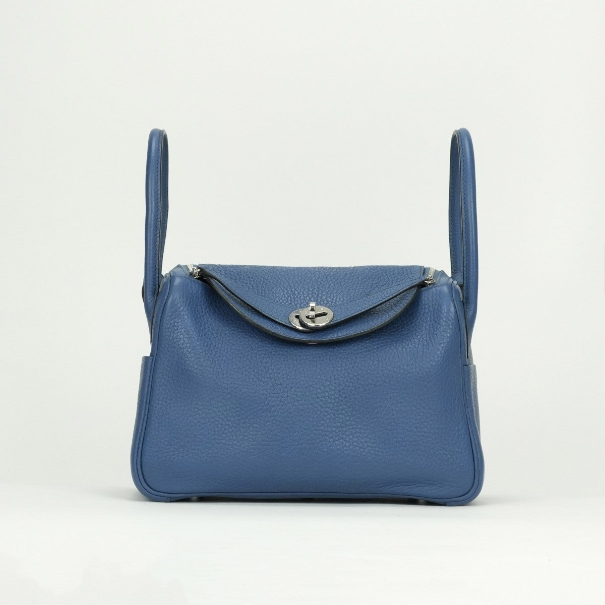 HERMES HERMES Lindy 26 Lindy 26 Verso Tote bag Toryon Clemence Blue Agat Grimoett Blue Grey Blue Silver Metal Fitting Handbag Shoulder Bag 2way