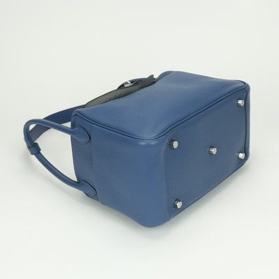 HERMES HERMES Lindy 26 Lindy 26 Verso Tote bag Toryon Clemence Blue Agat Grimoett Blue Grey Blue Silver Metal Fitting Handbag Shoulder Bag 2way