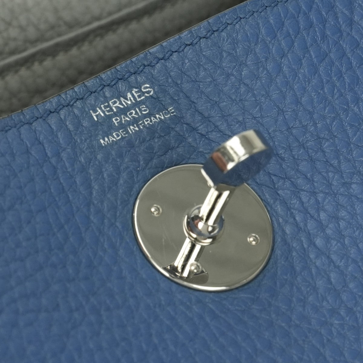 HERMES HERMES Lindy 26 Lindy 26 Verso Tote bag Toryon Clemence Blue Agat Grimoett Blue Grey Blue Silver Metal Fitting Handbag Shoulder Bag 2way