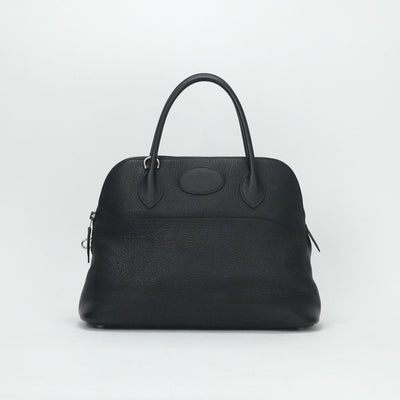 HERMES 爱马仕 Bolide 31 Bolide 31 袋，手提袋，肩膀袋，托里昂·克莱姆斯，黑色，黑色，银色配件