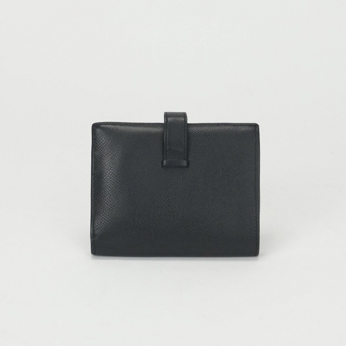 HERMES 爱马仕 Bearn compact Bearn compact 钱包，比福尔德钱包，迷你钱包，迷你钱包，爱普生，黑色，黑色，金色硬件，沃伊·爱普生