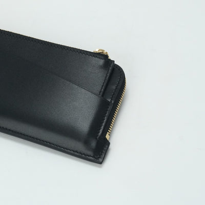 ザ ロウ THE ROW 財布 長財布 ロングウォレット レザー ブラック 黒 ゴールド金具 ショルダーバッグ