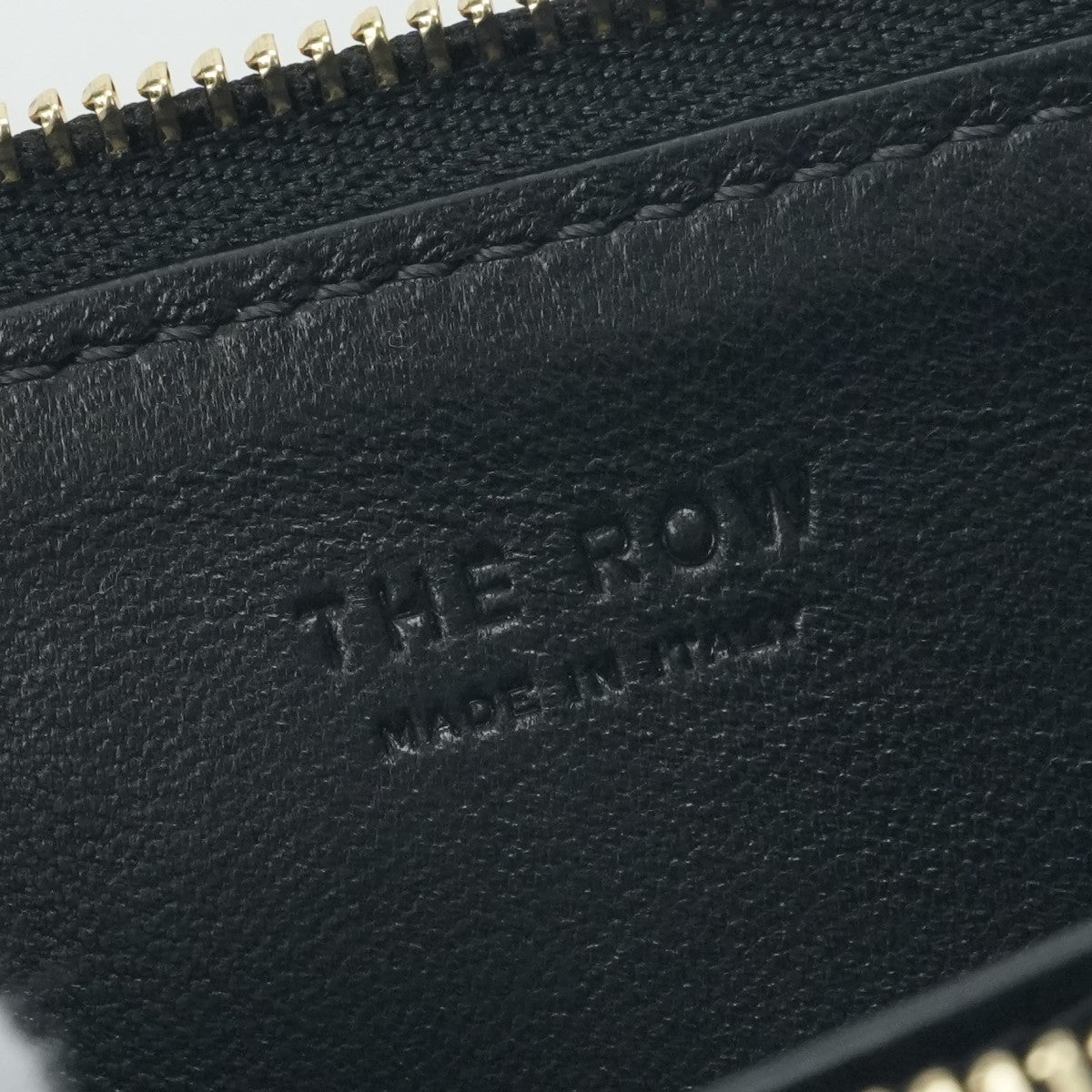 ザ ロウ THE ROW 財布 長財布 ロングウォレット レザー ブラック 黒 ゴールド金具 ショルダーバッグ