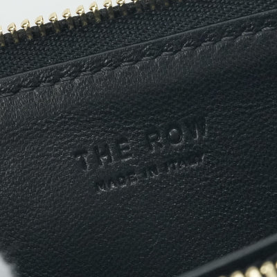 ザ ロウ THE ROW 財布 長財布 ロングウォレット レザー ブラック 黒 ゴールド金具 ショルダーバッグ