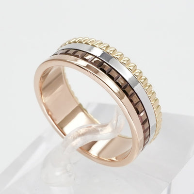 BOUCHERON Boucheron Quatre Classic Ring Small Quatre ring Quatre Classic Ring 750黄金粉红色白色金色黄金棕色黄金黄金白色金色粉红色棕色棕色PVD