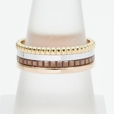 BOUCHERON Boucheron Quatre Classic Ring Small Quatre ring Quatre Classic Ring 750黄金粉红色白色金色黄金棕色黄金黄金白色金色粉红色棕色棕色PVD