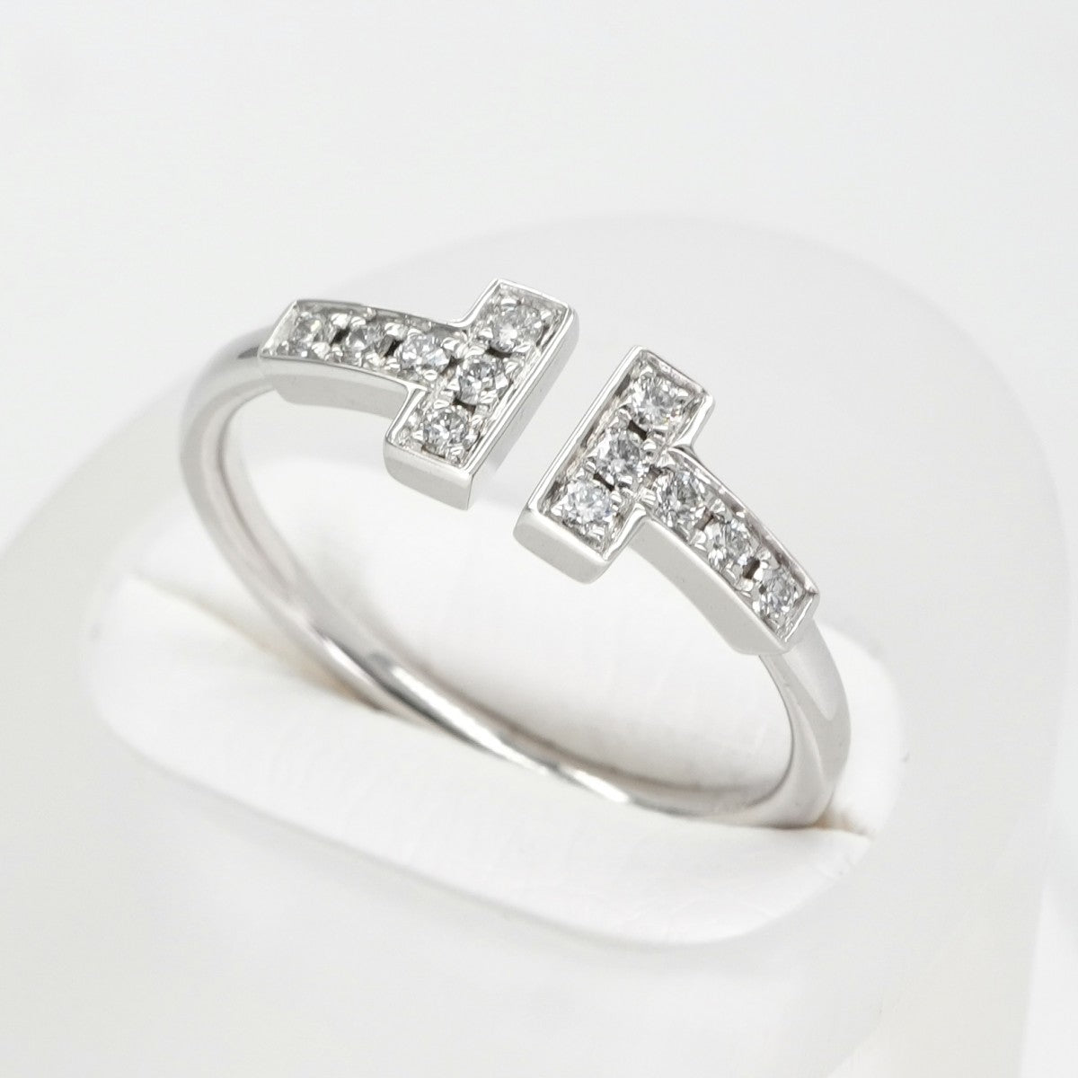 ティファニー TIFFANY&Co. ワイヤー リング Tワイヤー 18K ホワイトゴールド ティファニー T リング 指輪 750WG シルバー ダイヤモンド 　ホワイトゴールド