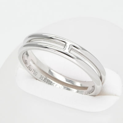 HERMES 爱马仕结婚戒指结婚戒指Arianne Ring 750wg银色结婚戒指婚姻戒指白金