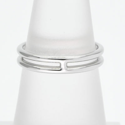 HERMES 爱马仕结婚戒指结婚戒指Arianne Ring 750wg银色结婚戒指婚姻戒指白金