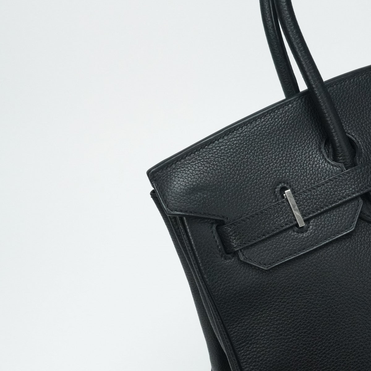 HERMES 爱马仕 Birkin 35 Birkin 35 手提袋多哥黑色银色硬件