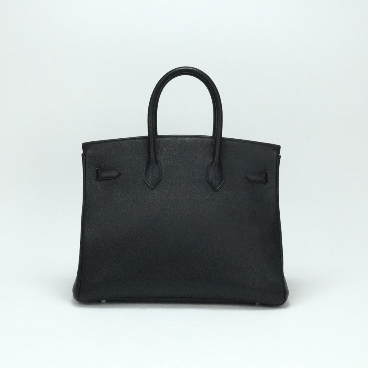 HERMES 爱马仕 Birkin 35 Birkin 35 手提袋多哥黑色银色硬件