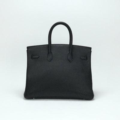 HERMES 爱马仕 Birkin 35 Birkin 35 手提袋多哥黑色银色硬件