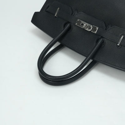 HERMES 爱马仕 Birkin 35 Birkin 35 手提袋多哥黑色银色硬件