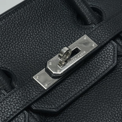 HERMES 爱马仕 Birkin 35 Birkin 35 手提袋多哥黑色银色硬件