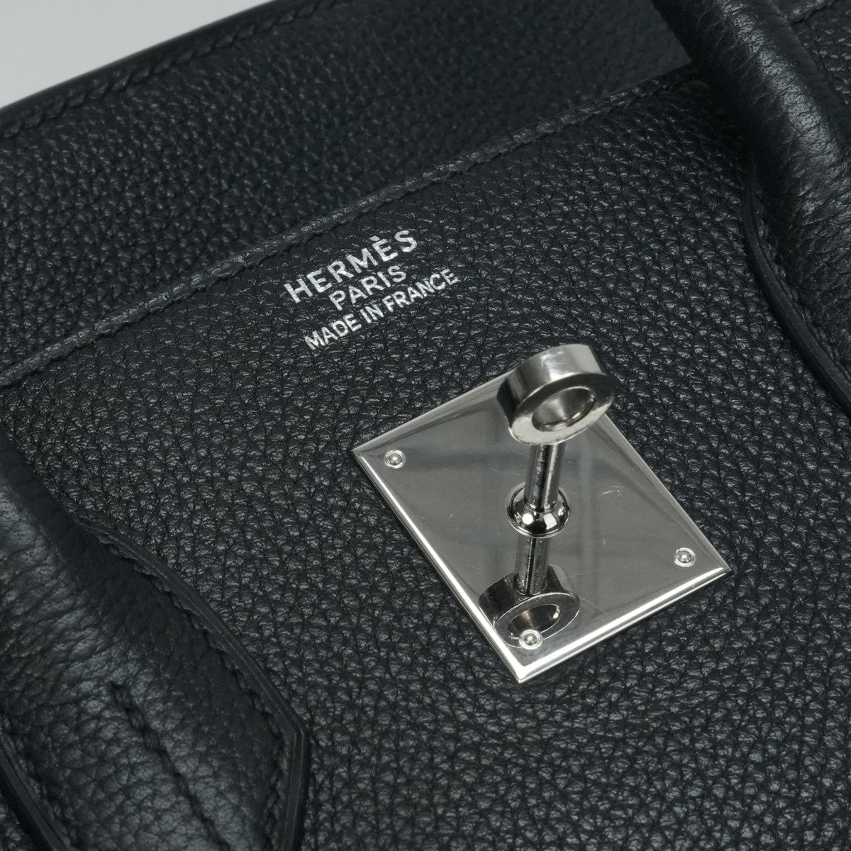 HERMES 爱马仕 Birkin 35 Birkin 35 手提袋多哥黑色银色硬件