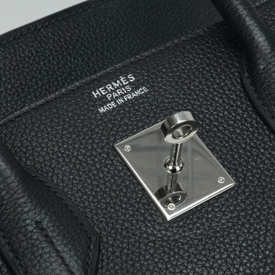 HERMES 爱马仕 Birkin 35 Birkin 35 手提袋多哥黑色银色硬件