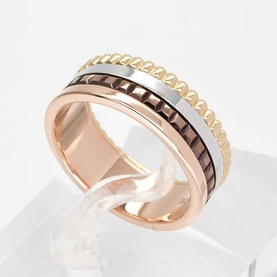 BOUCHERON Boucheron Quatre Classic Ring Small Quatre ring Quatre Classic Ring 750黄金粉红色白色金色黄金棕色黄金黄金白色金色粉红色棕色棕色PVD