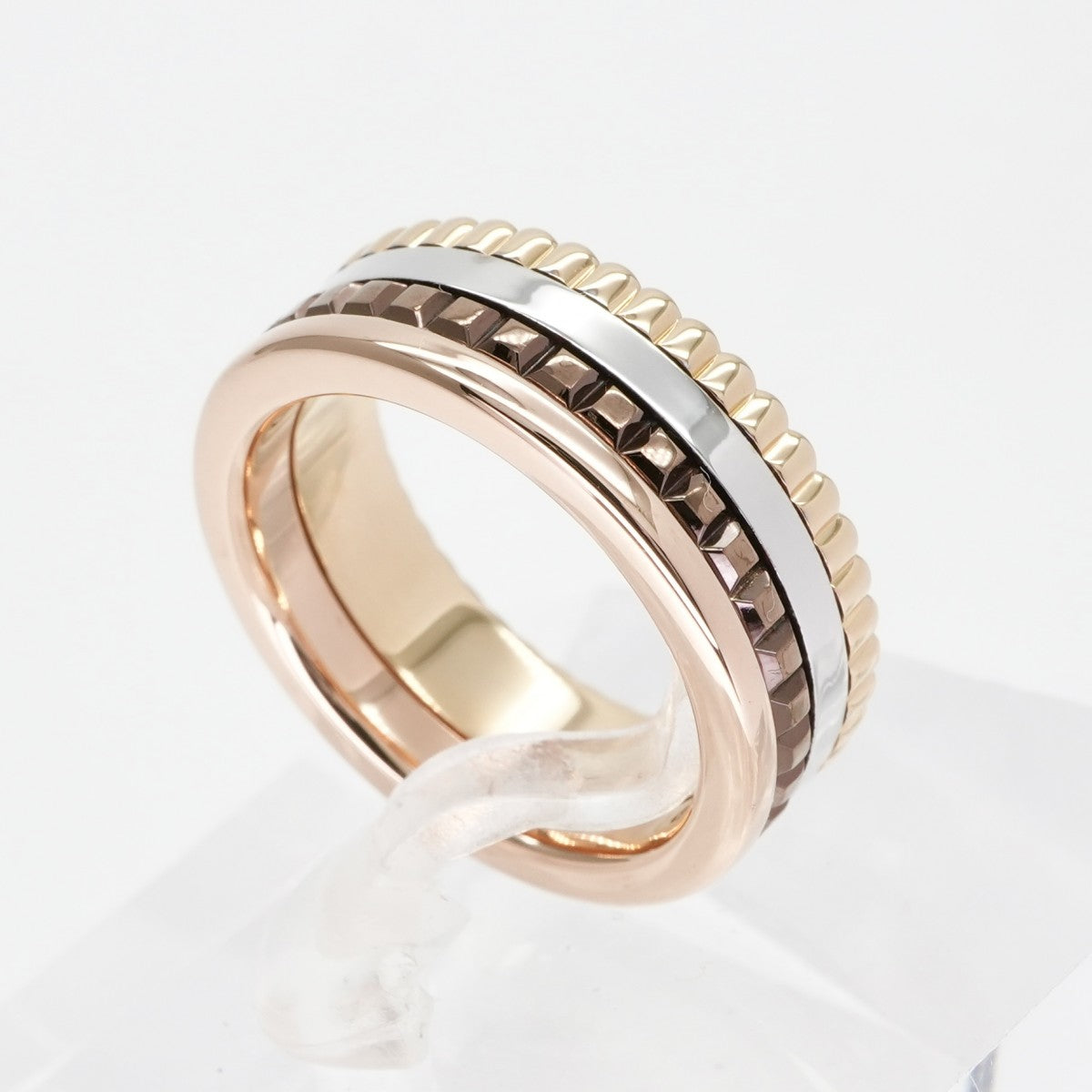BOUCHERON Boucheron Quatre Classic Ring Small Quatre ring Quatre Classic Ring 750黄金粉红色白色金色黄金棕色黄金黄金白色金色粉红色棕色棕色PVD