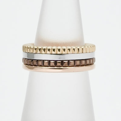 BOUCHERON Boucheron Quatre Classic Ring Small Quatre ring Quatre Classic Ring 750黄金粉红色白色金色黄金棕色黄金黄金白色金色粉红色棕色棕色PVD