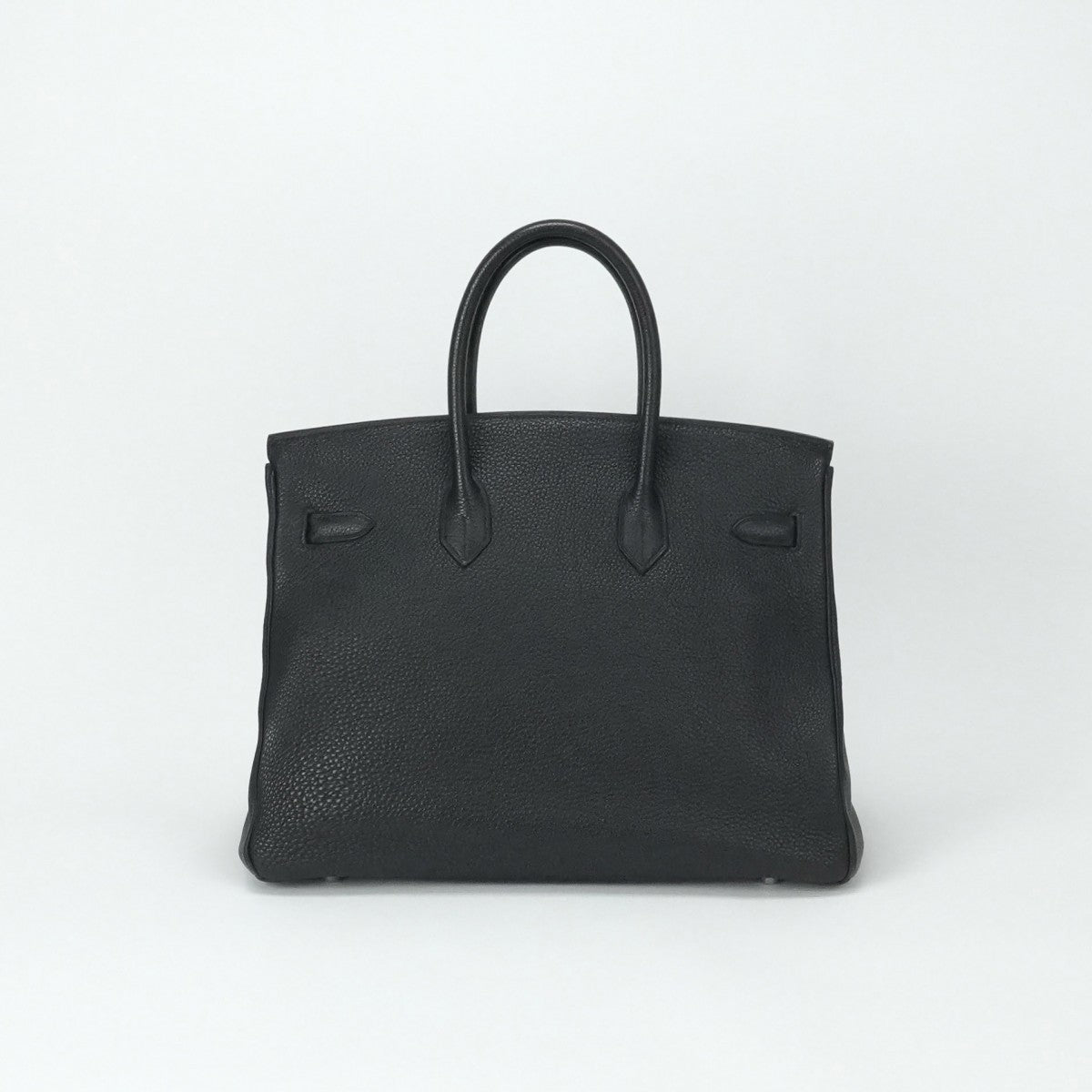HERMES 爱马仕 Birkin 35 Birkin 35 手提袋多哥黑色银色硬件