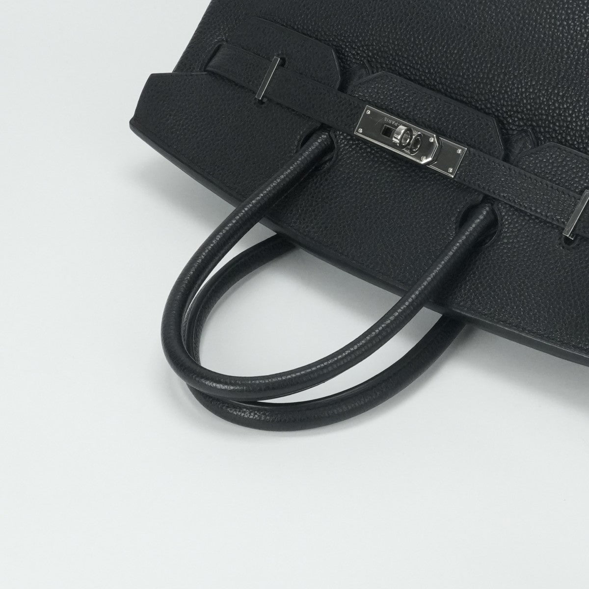 HERMES 爱马仕 Birkin 35 Birkin 35 手提袋多哥黑色银色硬件