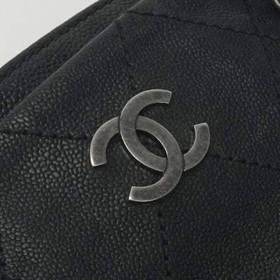 シャネル CHANEL マトラッセ ワイルドステッチ バッグ ショルダーバッグ キャビアスキン ブラック 黒 シルバー金具 チェーンショルダーバッグ ココマーク