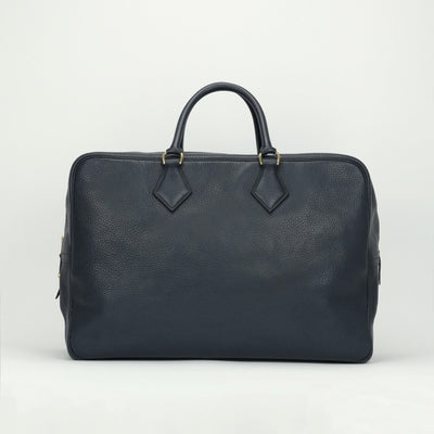 HERMES HERMES Plum 45 Plume 45 bags, tote bags, Ardennes, blue indigo, navy, blue, navy, gold fittings