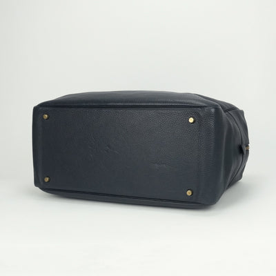 HERMES HERMES Plum 45 Plume 45 bags, tote bags, Ardennes, blue indigo, navy, blue, navy, gold fittings