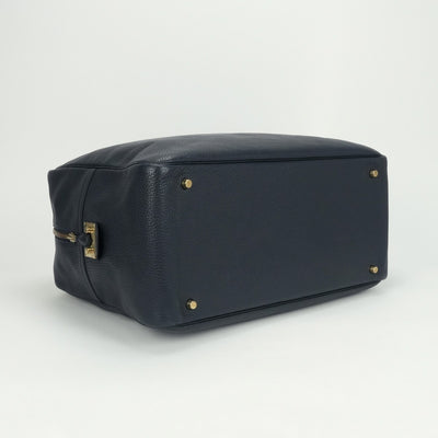 HERMES HERMES Plum 45 Plume 45 bags, tote bags, Ardennes, blue indigo, navy, blue, navy, gold fittings