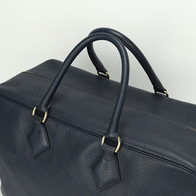 HERMES HERMES Plum 45 Plume 45 bags, tote bags, Ardennes, blue indigo, navy, blue, navy, gold fittings