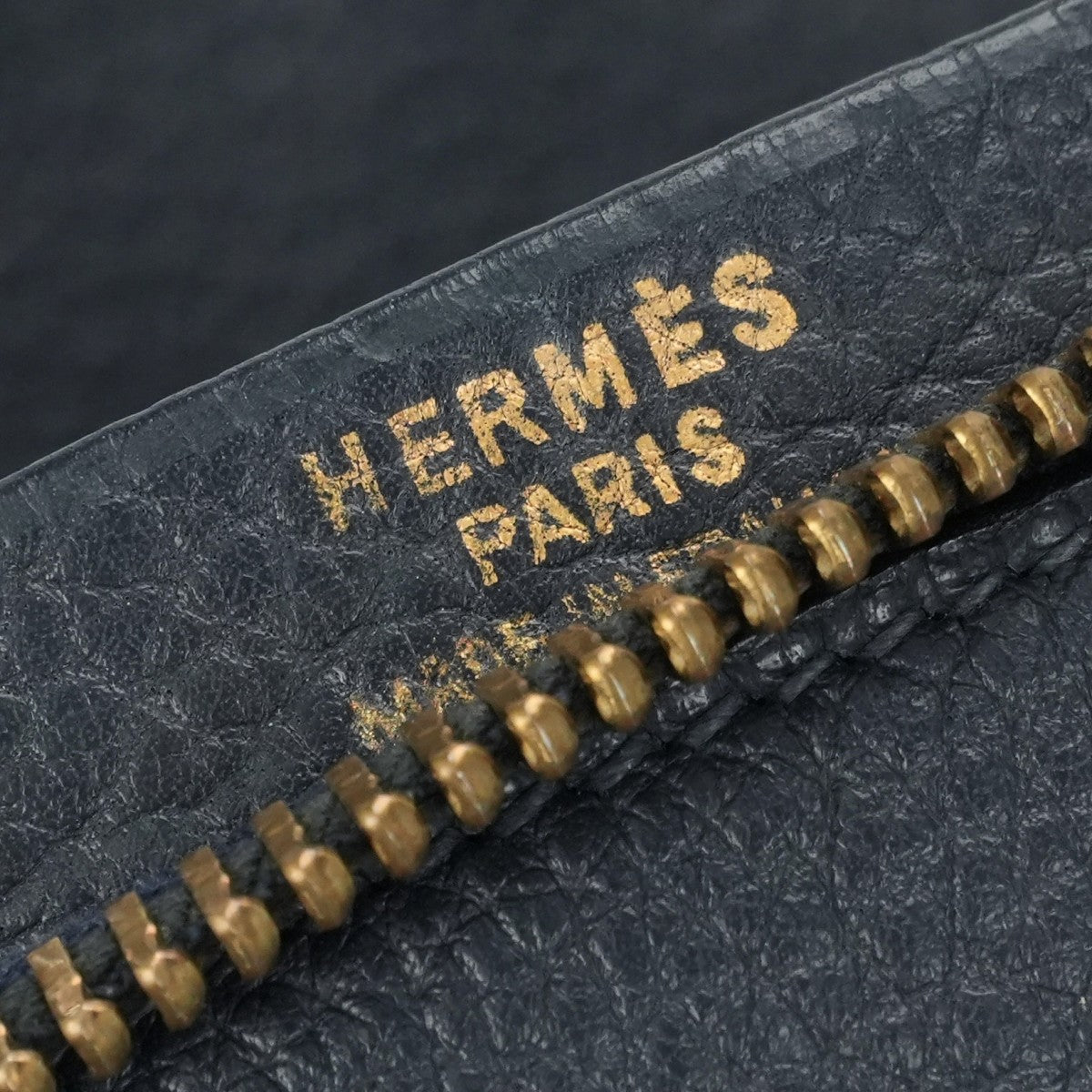 HERMES HERMES Plum 45 Plume 45 bags, tote bags, Ardennes, blue indigo, navy, blue, navy, gold fittings
