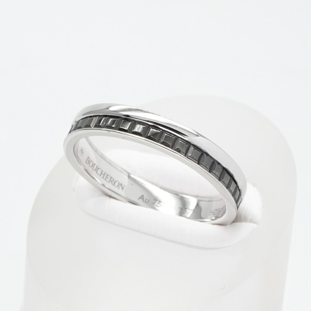 ブシュロン BOUCHERON キャトル ブラック リング ハーフ キャトルブラック キャトルリング quatre black edition リング 指輪 750WG ブラック ホワイトゴールド
