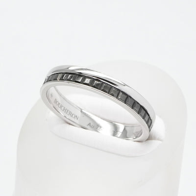 ブシュロン BOUCHERON キャトル ブラック リング ハーフ キャトルブラック キャトルリング quatre black edition リング 指輪 750WG ブラック ホワイトゴールド