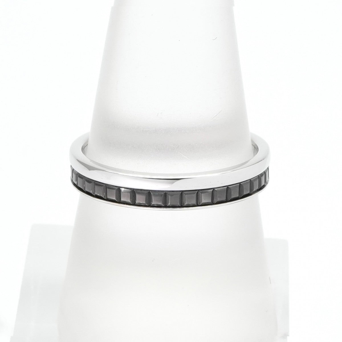 BOUCHERON BOUCHERON Cattle Black Ring Half Cattle Black Quatre ring quatre black edition ring 750WG black white gold