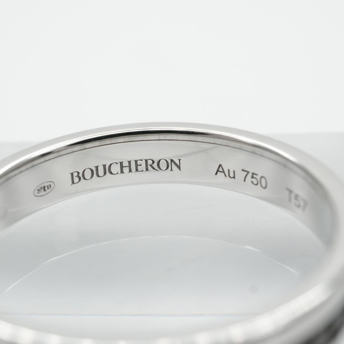 ブシュロン BOUCHERON キャトル ブラック リング ハーフ キャトルブラック キャトルリング quatre black edition リング 指輪 750WG ブラック ホワイトゴールド