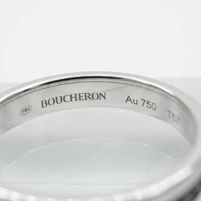 ブシュロン BOUCHERON キャトル ブラック リング ハーフ キャトルブラック キャトルリング quatre black edition リング 指輪 750WG ブラック ホワイトゴールド