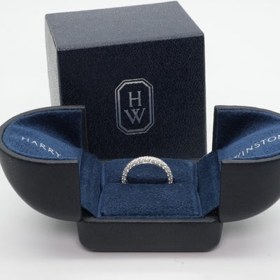 HARRY WINSTON 哈里·温斯顿戒指PT950银色全永恒戒指铂金