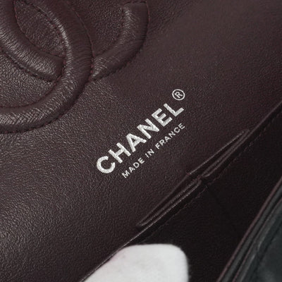シャネル CHANEL マトラッセ ダブルフラップ Wフラップ ダブルチェーン Wチェーン バッグ トートバッグ ショルダーバッグ ラムスキン ブラック 黒 シルバー金具