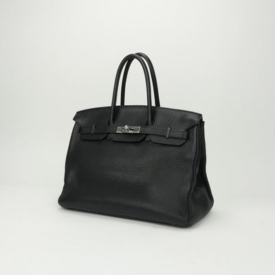 HERMES HERMES Birkin 35 Birkin 35 Tote bag Toryon Clemence Noir Black Silver Metal Fittings Handbag