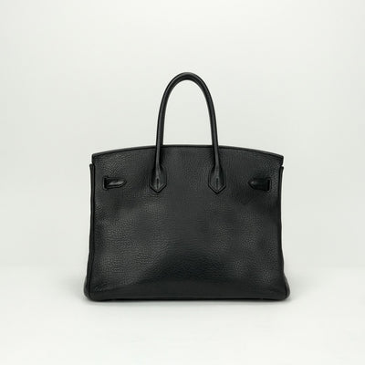 HERMES HERMES Birkin 35 Birkin 35 Tote bag Toryon Clemence Noir Black Silver Metal Fittings Handbag