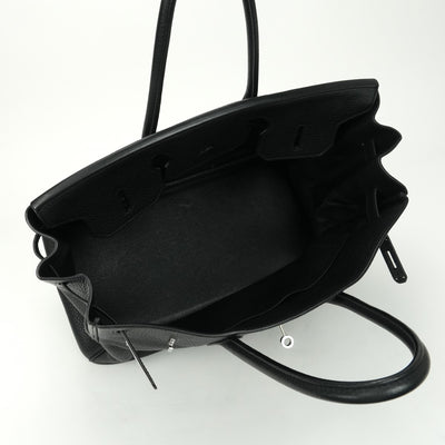 HERMES HERMES Birkin 35 Birkin 35 Tote bag Toryon Clemence Noir Black Silver Metal Fittings Handbag