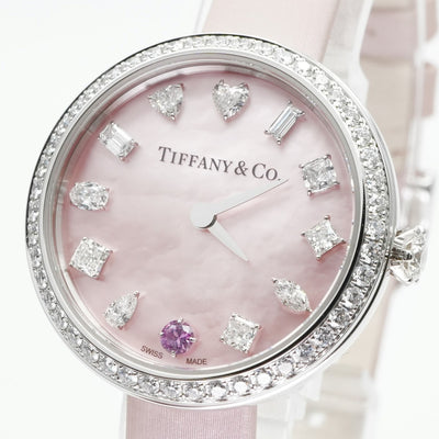 ティファニー TIFFANY&Co. エタニティ 時計 腕時計 ピンク 腕時計　ピンクシェル　ホワイトゴールド　ダイヤモンド