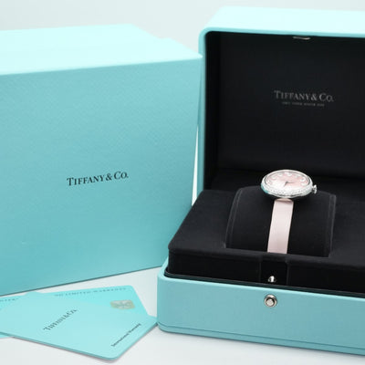 ティファニー TIFFANY&Co. エタニティ 時計 腕時計 ピンク 腕時計　ピンクシェル　ホワイトゴールド　ダイヤモンド